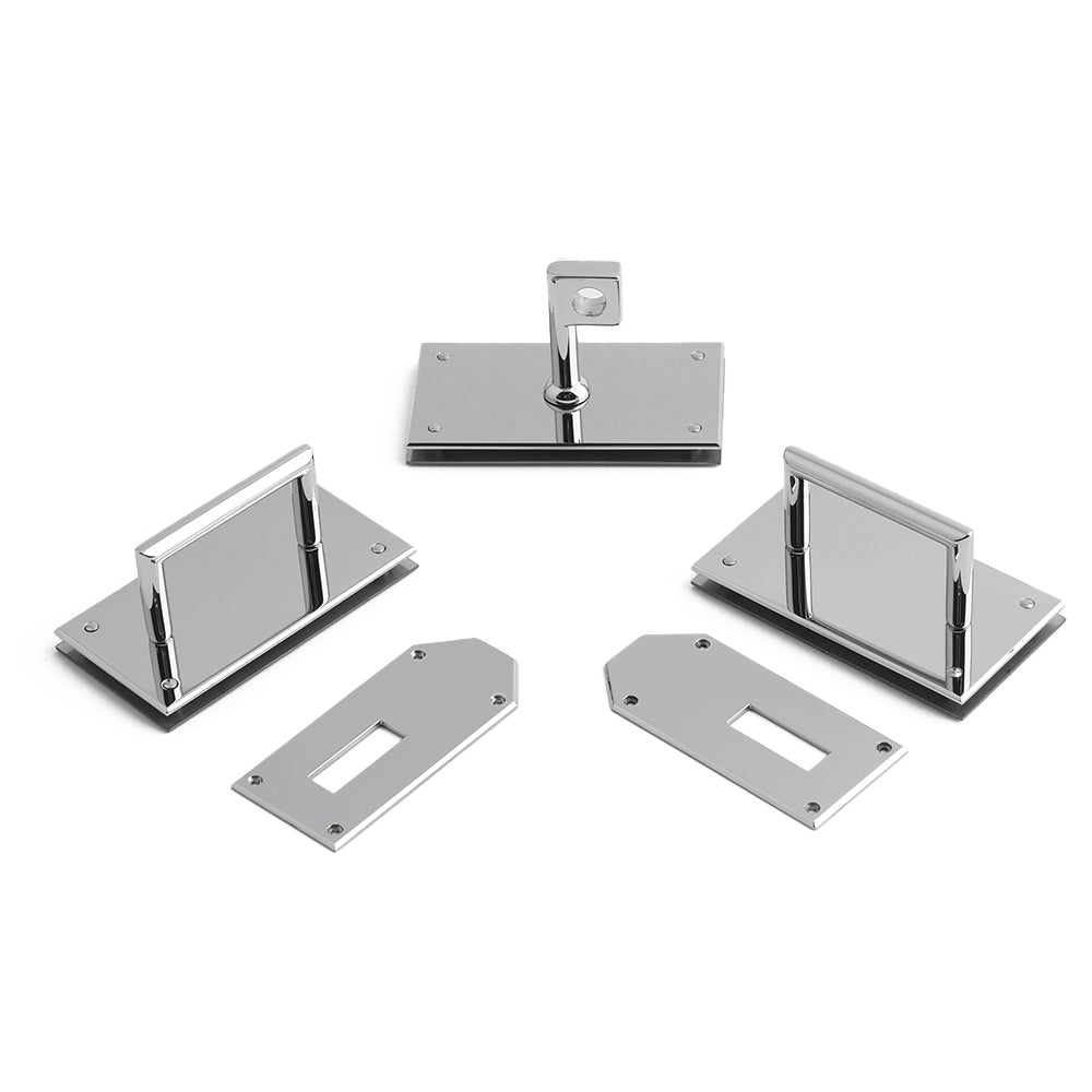 Stainless Steel Metal Rectangle Hanger Clasp Locks For DIY Craft Handbags Purse Bags Belt Buckles Hardware Accessories
