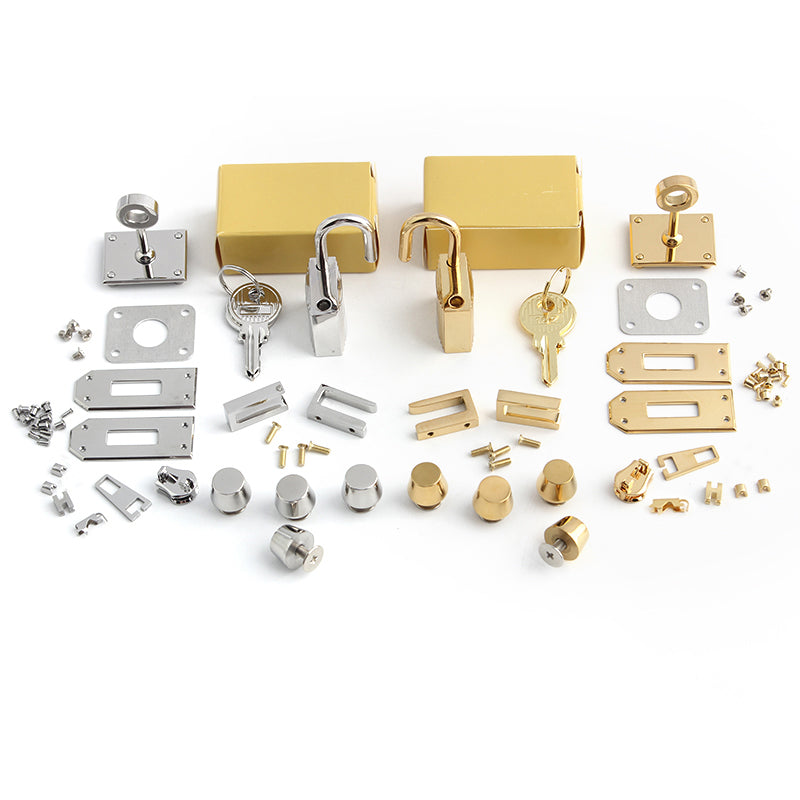 Stainless Steel Metal Rectangle Hanger Clasp Locks For DIY Craft Handbags Purse Bags Belt Buckles Hardware Accessories