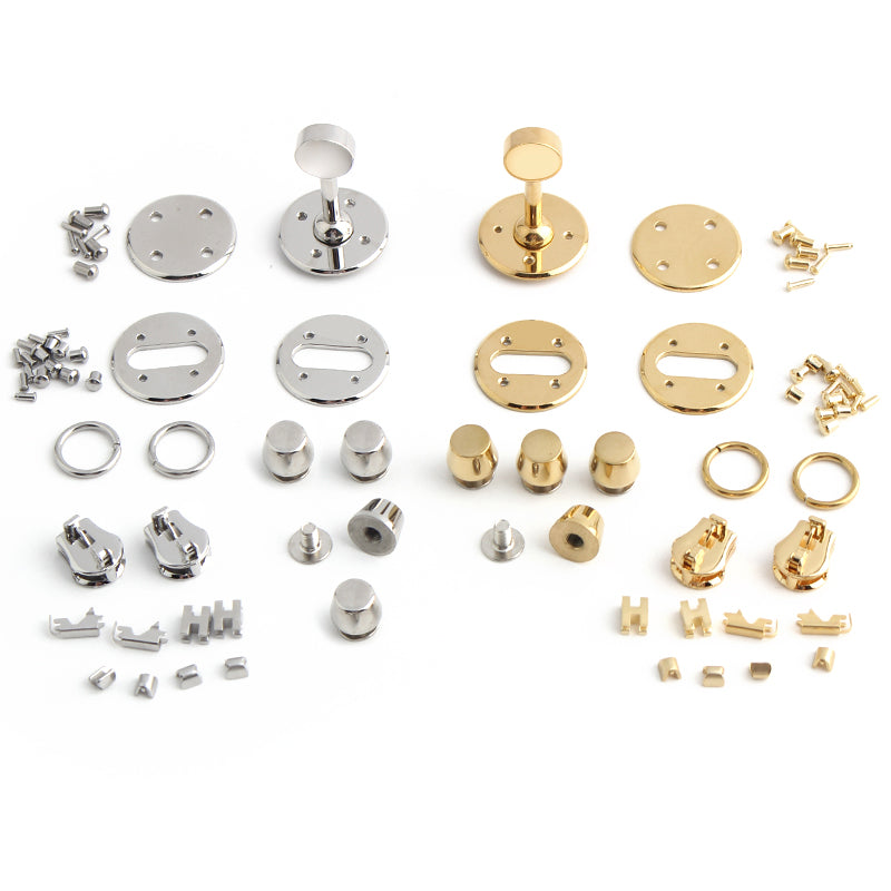 Stainless Steel Metal Rectangle Hanger Clasp Locks For DIY Craft Handbags Purse Bags Belt Buckles Hardware Accessories