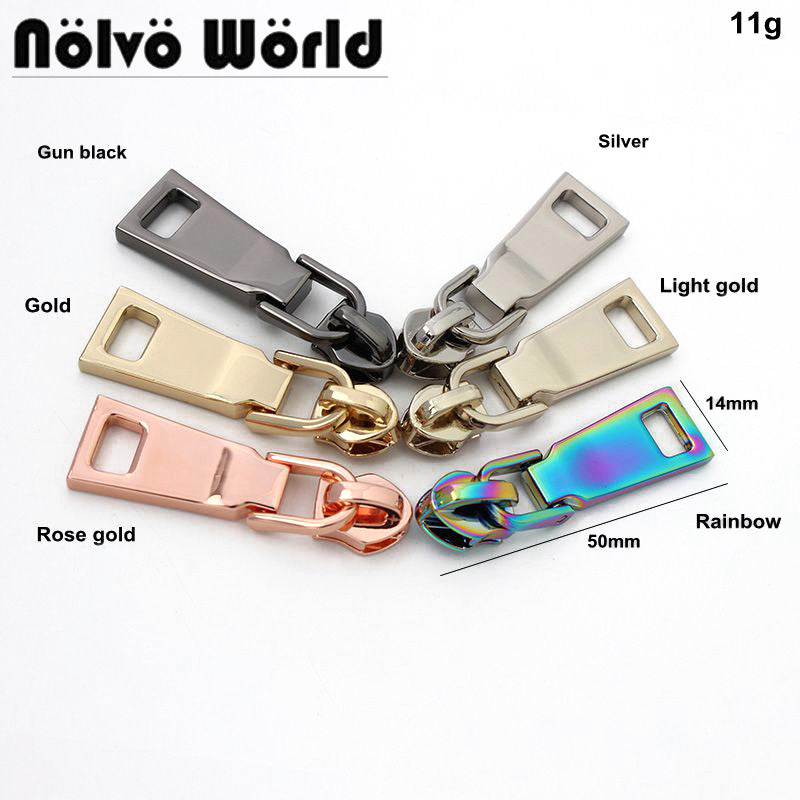 Nolvo World #5 nylon coil Christmas holiday season zipper puller sliders in 5  finished