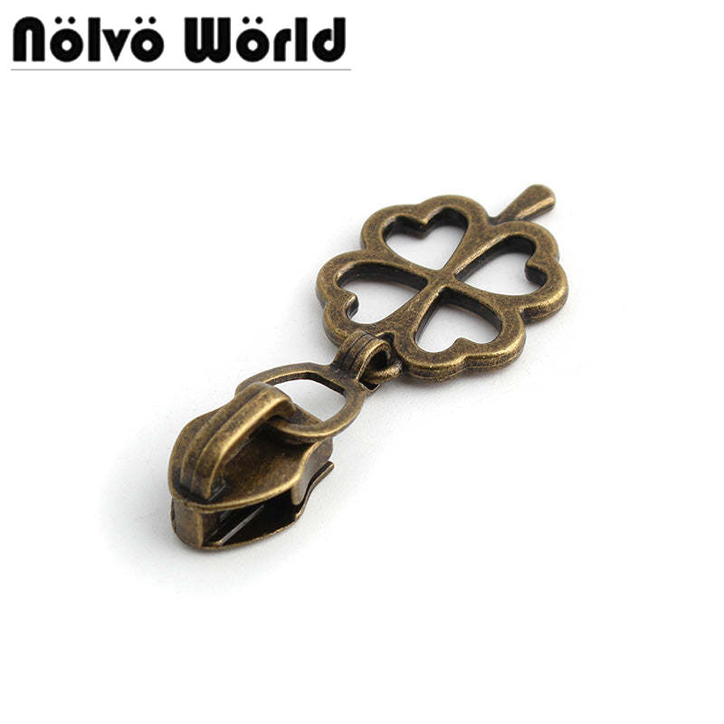 Nolvo World #5 nylon coil zipper puller sliders in bronze