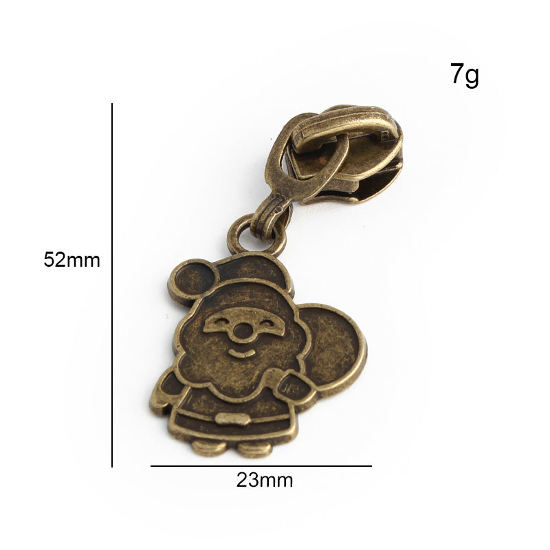 Nolvo World #5 nylon coil zipper puller sliders in bronze