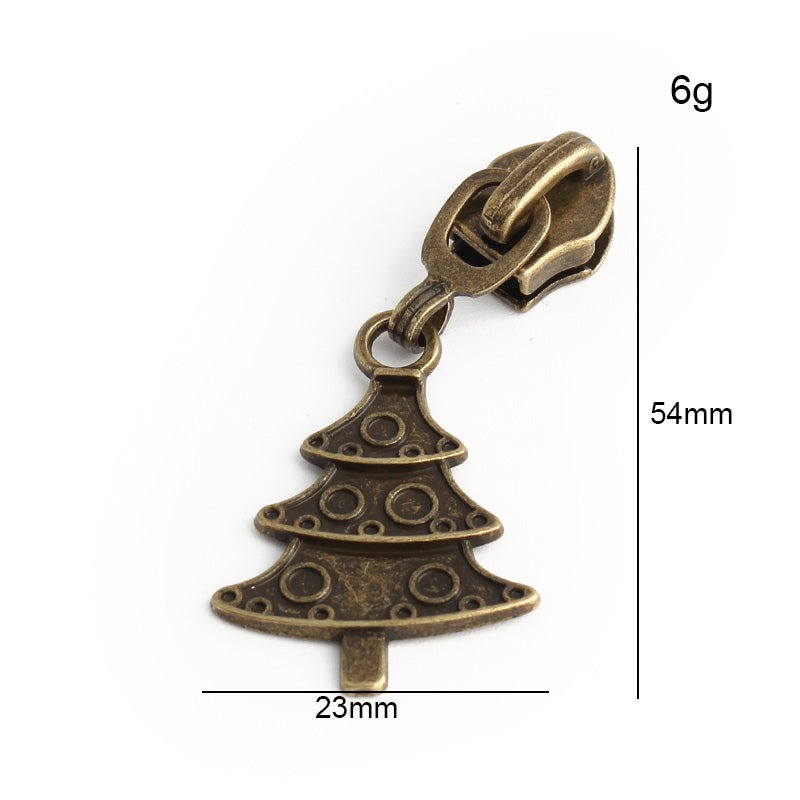 Nolvo World #5 nylon coil zipper puller sliders in bronze